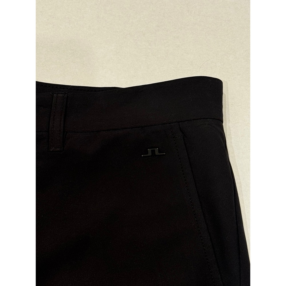 J Lindeberg Mens Eloy Golf Shorts Black Flat Front Performance sz 36 Inseam 10 - Picture 2 of 6